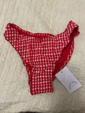 Dippin Daisy June Cheeky Bikini Bottoms in Ruby